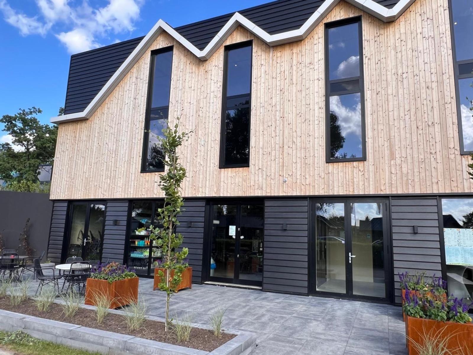 Ferienhaus Lathum Frueher Chalet Familienzeit Eksteriør bilde